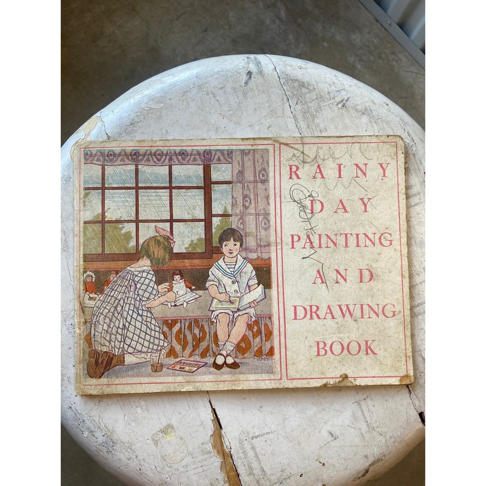 Rainy Day Children's Art Book from 1916